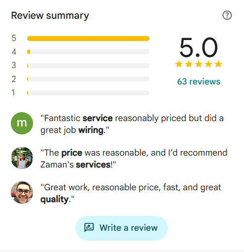 Customer reviews screenshot